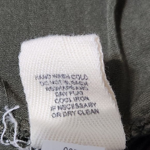 INDIGO THREADS CO. OLIVE GREEN SWEATER LINED SHIRT SIZE MEDIUM - Picture 10 of 11